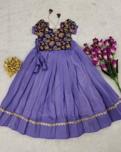 NEW LAUNCING KIDS LEHENGA CHOLI Cosmos silk Surat kids party wear wholesale